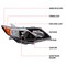 Spec-D Tuning 12-14 Toyota Camry Oe Style Projector Headlight- Glossy Black- Right 2LHP-CAM12GB-R-GO - alternate 2